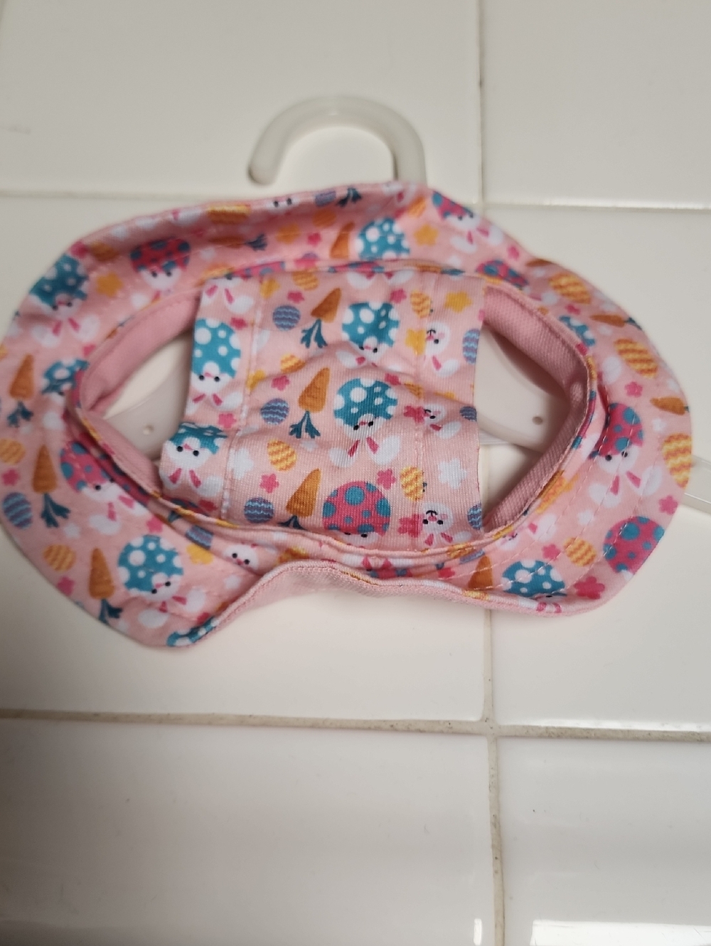 Pink Puppy Sun Hat with Ice Cream Print